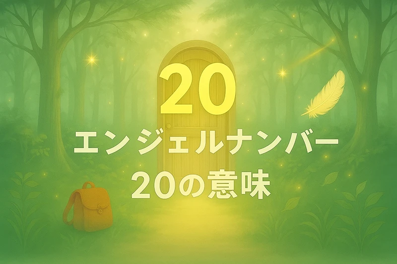 【エンジェルナンバー20の意味】信頼と忍耐が、未来への扉をひらく鍵に