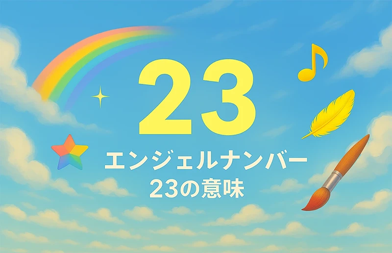 【エンジェルナンバー23の意味】自分を信じて、もっと自由に表現しよう