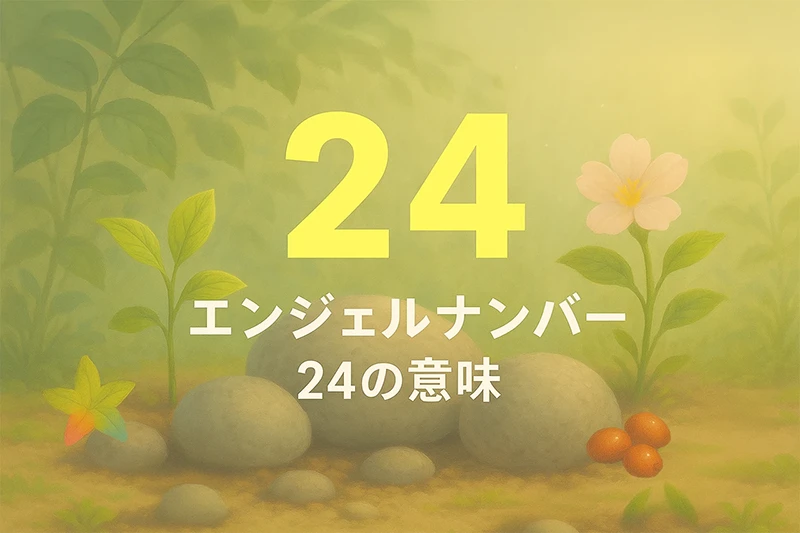 【エンジェルナンバー24の意味】安心して進んで大丈夫。天がそっと背中を押している