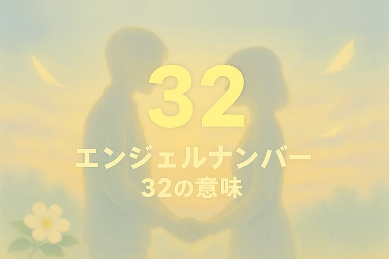 【エンジェルナンバー32の意味】信じる心が、愛と協力を引き寄せるサイン
