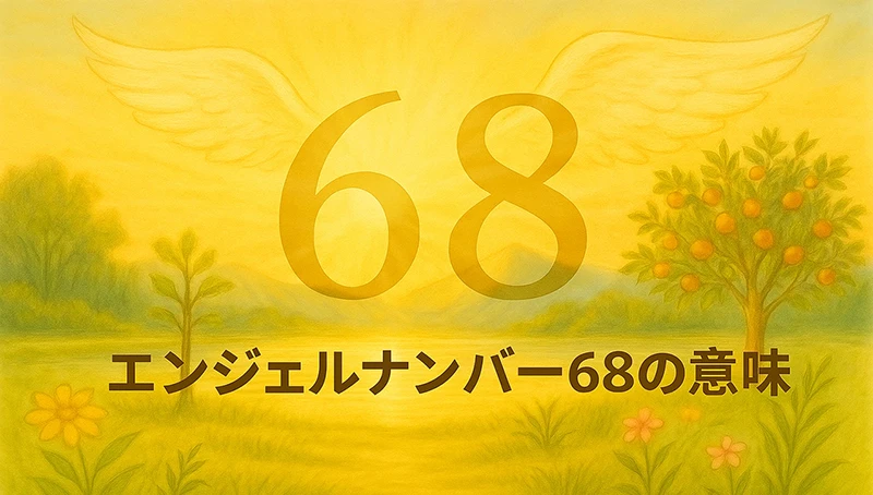 【エンジェルナンバー68の意味】豊かさと調和がもたらす新たなステージ🌿