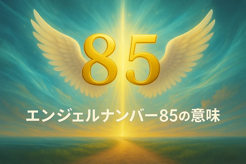 【エンジェルナンバー85の意味】新たな豊かさの扉を開く、ポジティブな変化の兆し
