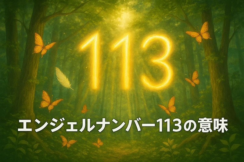 【エンジェルナンバー113の意味】変化の中に光を見出す天使からの励まし