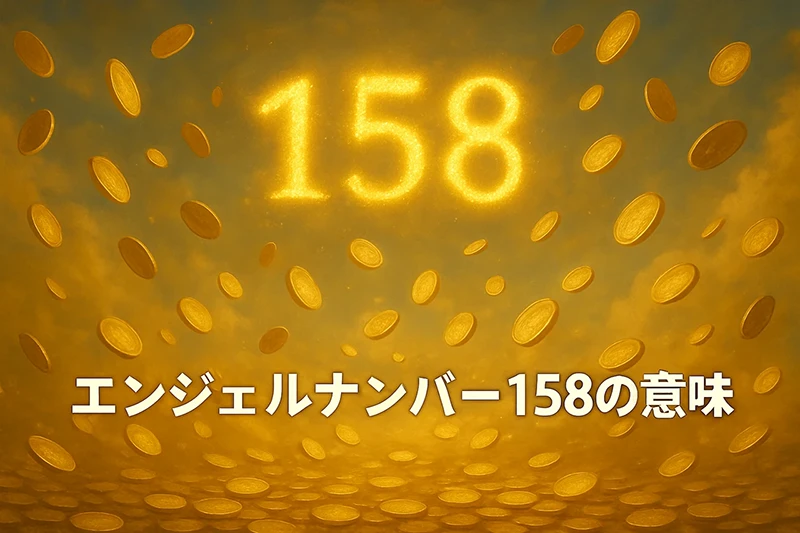 【エンジェルナンバー158の意味】豊かさと変化を受け入れ人生を切り拓く力