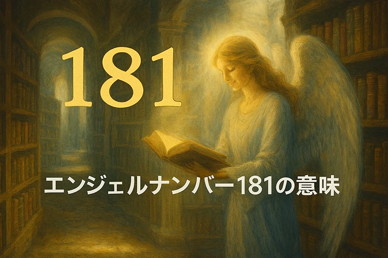 【エンジェルナンバー181の意味】物質的豊かさと精神的成長が同時に訪れるとき
