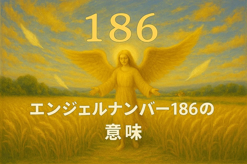 【エンジェルナンバー186の意味】現実的な豊かさと精神的な使命が統合される