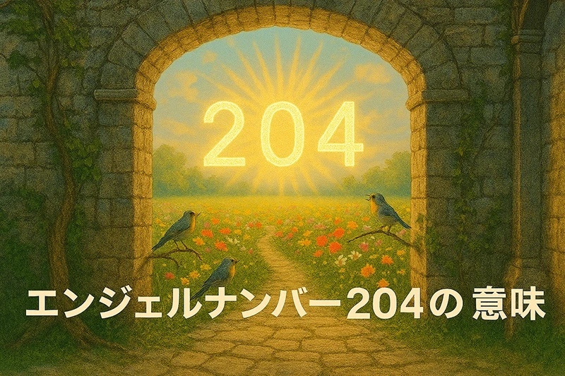 【エンジェルナンバー204の意味】信頼と努力が安定を築くとき、静かな導きがあなたを支えている