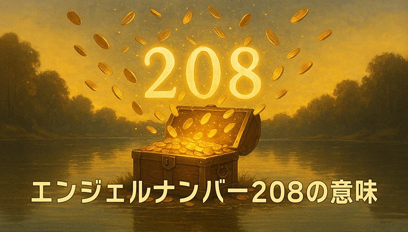 【エンジェルナンバー208の意味】豊かさは信頼の先にある
