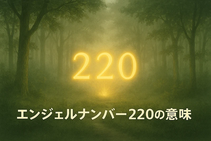 【エンジェルナンバー220の意味】静かな信頼の中で、願いが形になる流れに身を委ねる