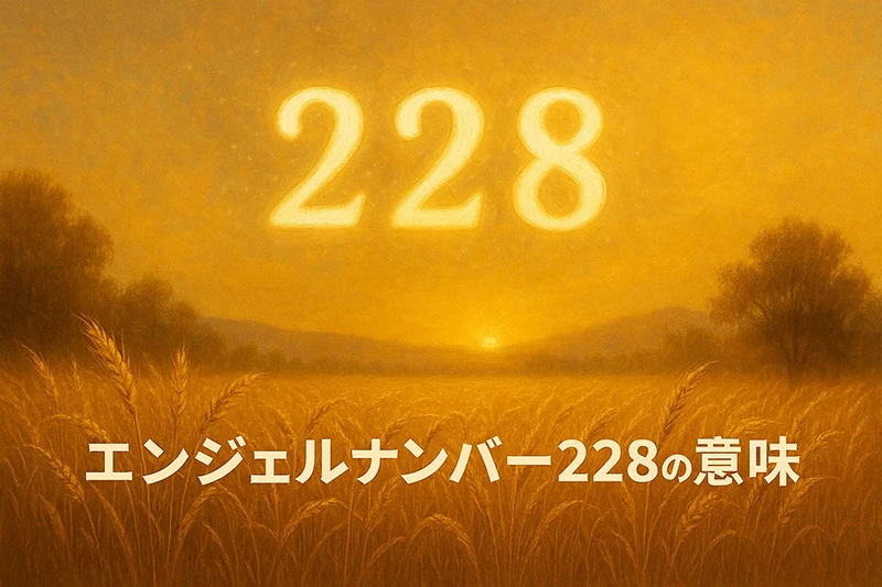 【エンジェルナンバー228の意味】信頼と感謝が豊かさの扉を開く✨