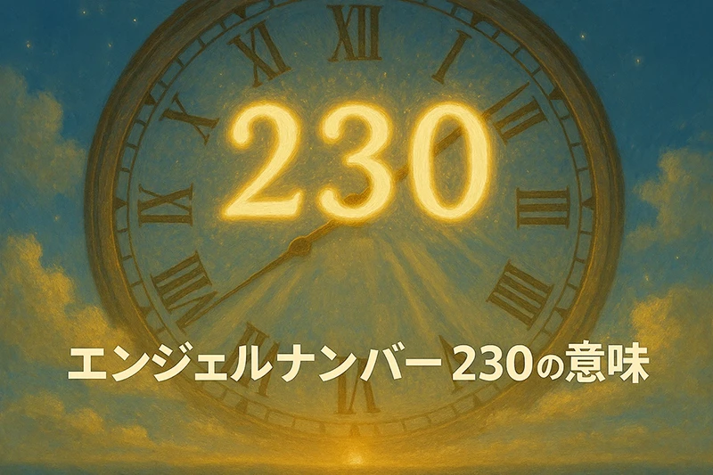 【エンジェルナンバー230の意味】信頼と創造性が高次の導きと調和する流れ🌿