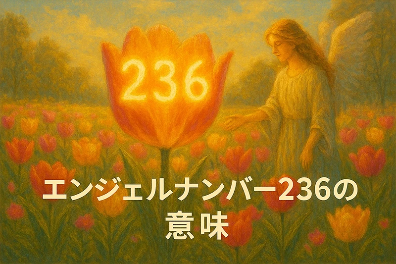 【エンジェルナンバー236の意味】信頼と創造性が愛と物質面の調和を育てる🌸
