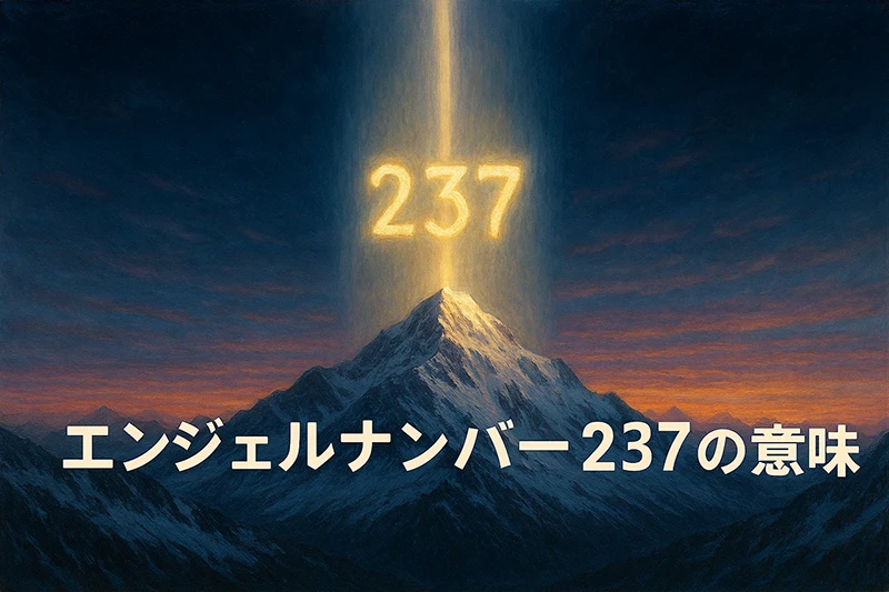 【エンジェルナンバー237の意味】内なる声が静かに現実を照らす🌿