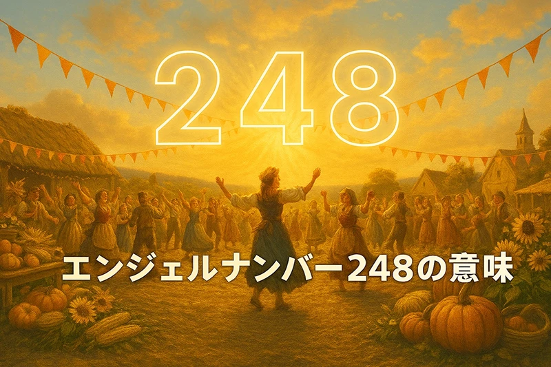 【エンジェルナンバー248の意味】豊かさの流れが優しい恵みを運んでくる🌸