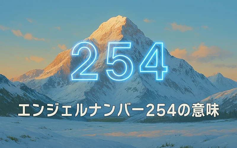 【エンジェルナンバー254の意味】誠実な変化が未来の安定を育てていく🌿