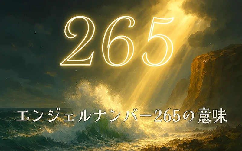 【エンジェルナンバー265の意味】変化の中で信頼と愛を育てる安定の象徴🌿
