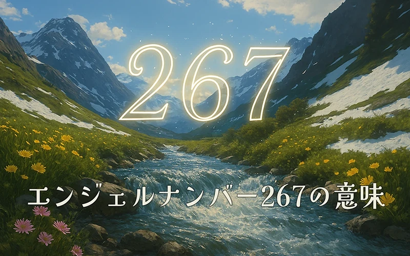 【エンジェルナンバー267の意味】内なる導きと愛が調和する静かな知恵の泉🌿