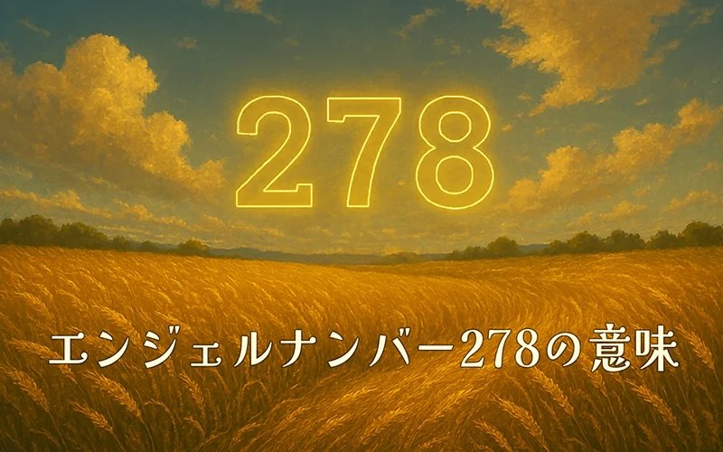 【エンジェルナンバー278の意味】霊的な導きと信頼を通して豊かさを築く流れ🌸