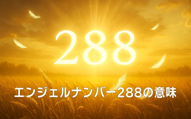 【エンジェルナンバー288の意味】霊的な導きと信頼で豊かさを築く光の器🌸
