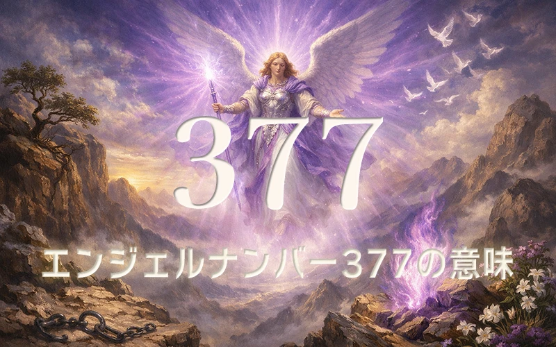 【エンジェルナンバー377の意味】聖なる知恵が重なり合い正しい道を進むあなたへ贈る祝福の光✨